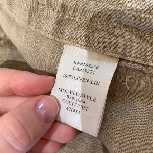 Linen Capri pants - Picture 3 of 3